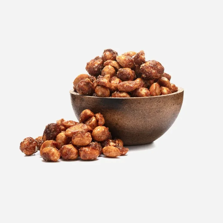 Arahide în înveliș de caramel sărat și miere