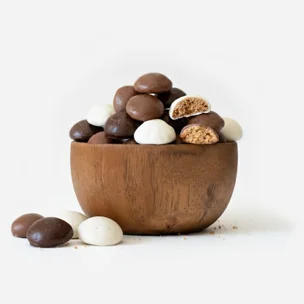 Biscuiți tricolori în ciocolată