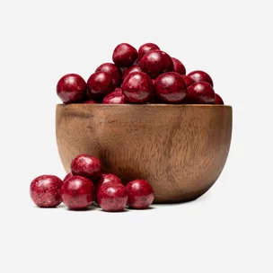 Coacăze liofilizate în ciocolată albă