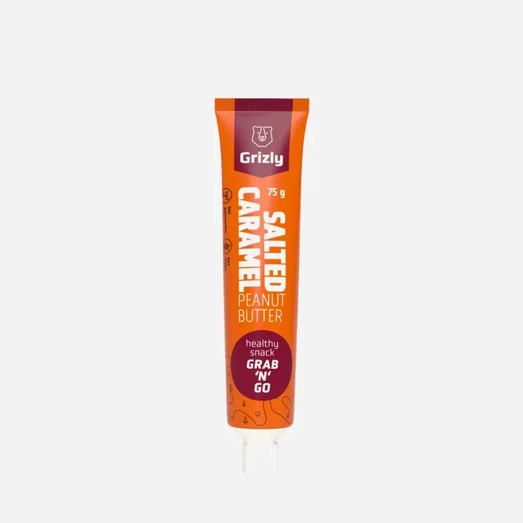 Cremă de arahide cu caramel sărat în tub