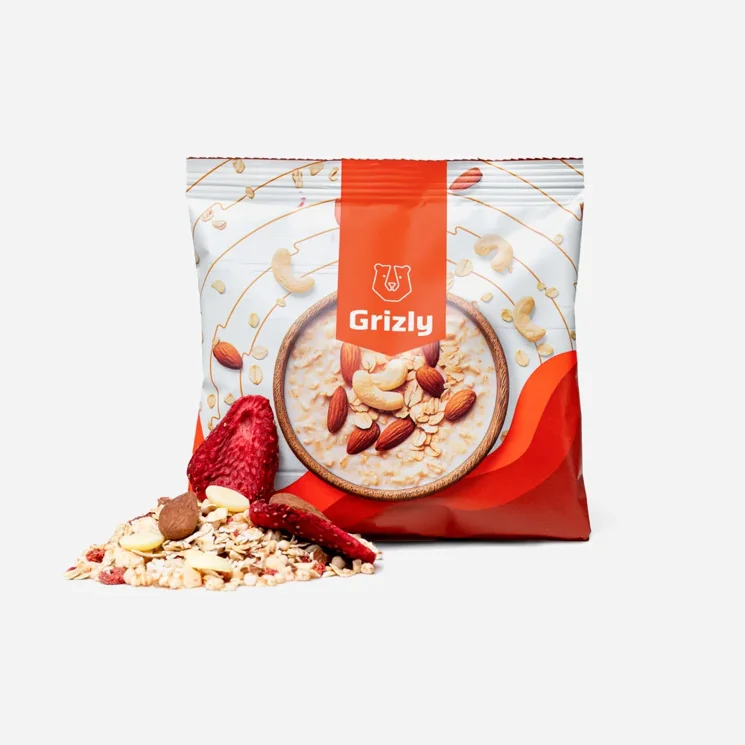 Terci de ovăz ciocolată albă & căpșuni